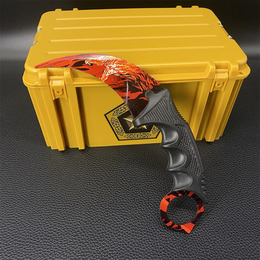 CSGO Gamma Box Roar Skin Karambit Blunt Blade Knife Trainer
