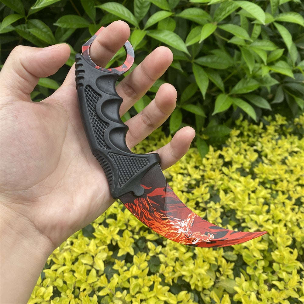 CSGO Gamma Box Roar Skin Karambit Blunt Blade Knife Trainer