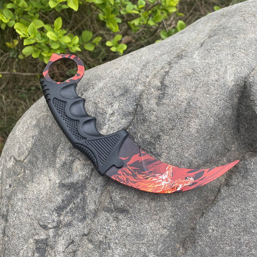 CSGO Gamma Box Roar Skin Karambit Blunt Blade Knife Trainer