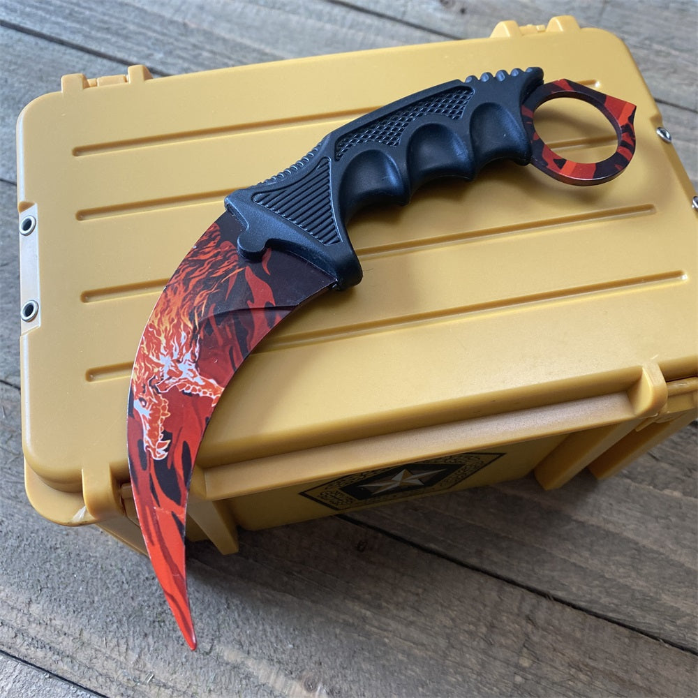 CSGO Gamma Box Roar Skin Karambit Blunt Blade Knife Trainer