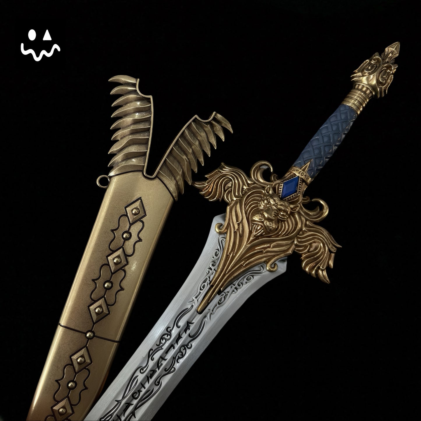 30CM/11.8" Classical Game Royal Guard Sword With Sheath Fan Art For Display