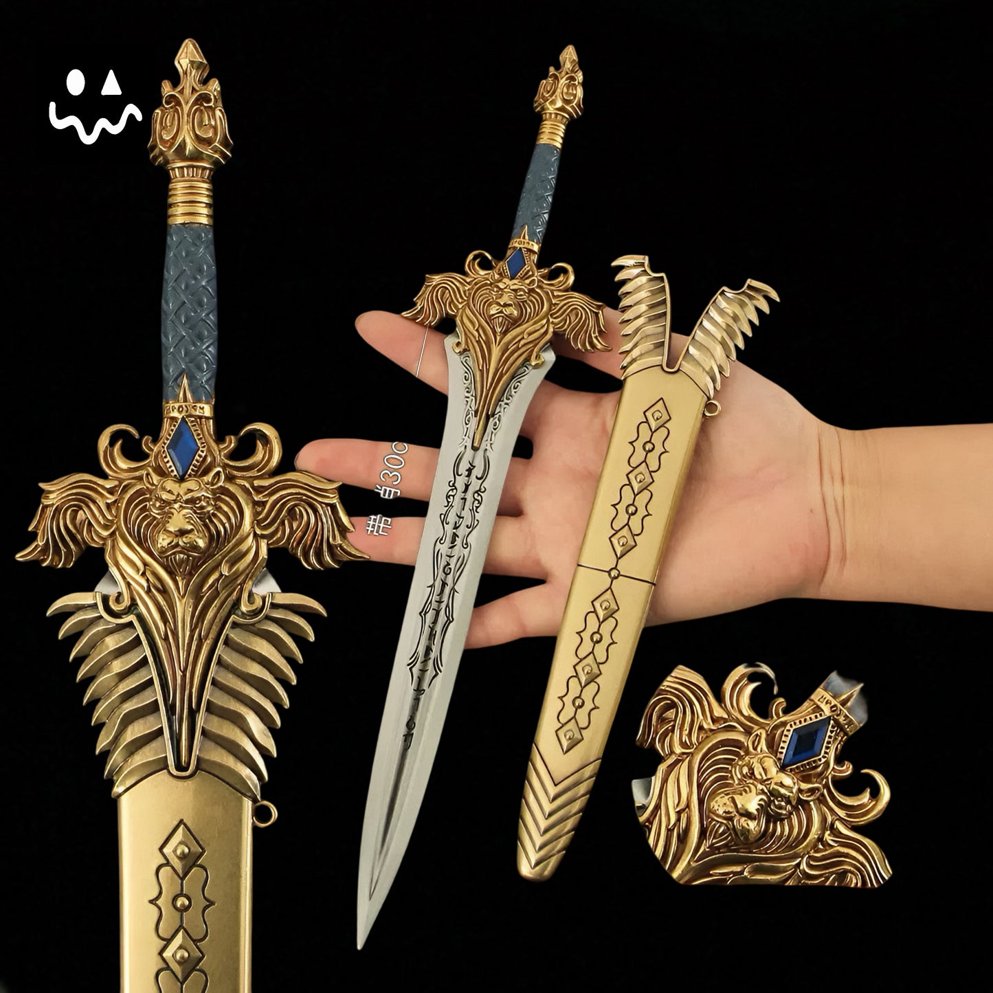 30CM/11.8" Classical Game Royal Guard Sword With Sheath Fan Art For Display