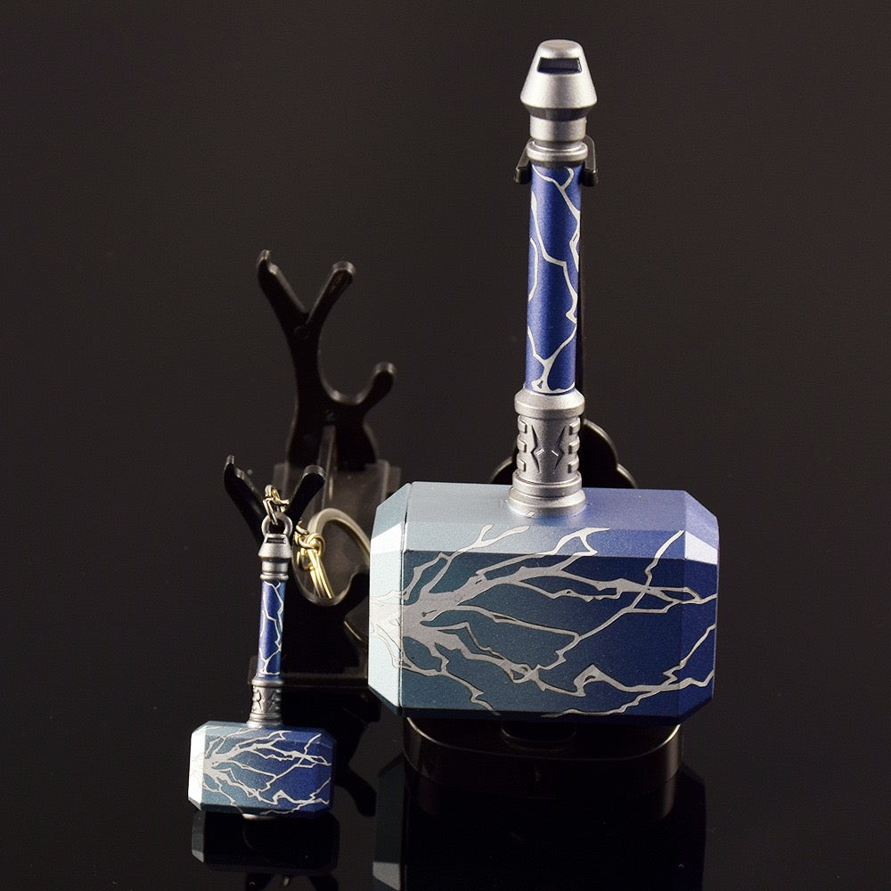 Smite 2.0 Hammer & Keychain Metal Replica 2 In 1 Pack