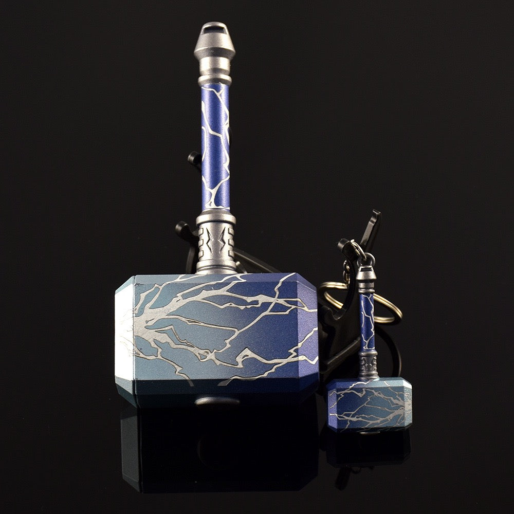 Smite 2.0 Hammer & Keychain Metal Replica 2 In 1 Pack