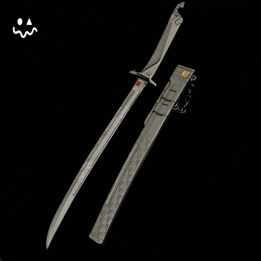 Arena Breakout 30CM/11.8" Game Embroidered Spring Blade Metal Prop