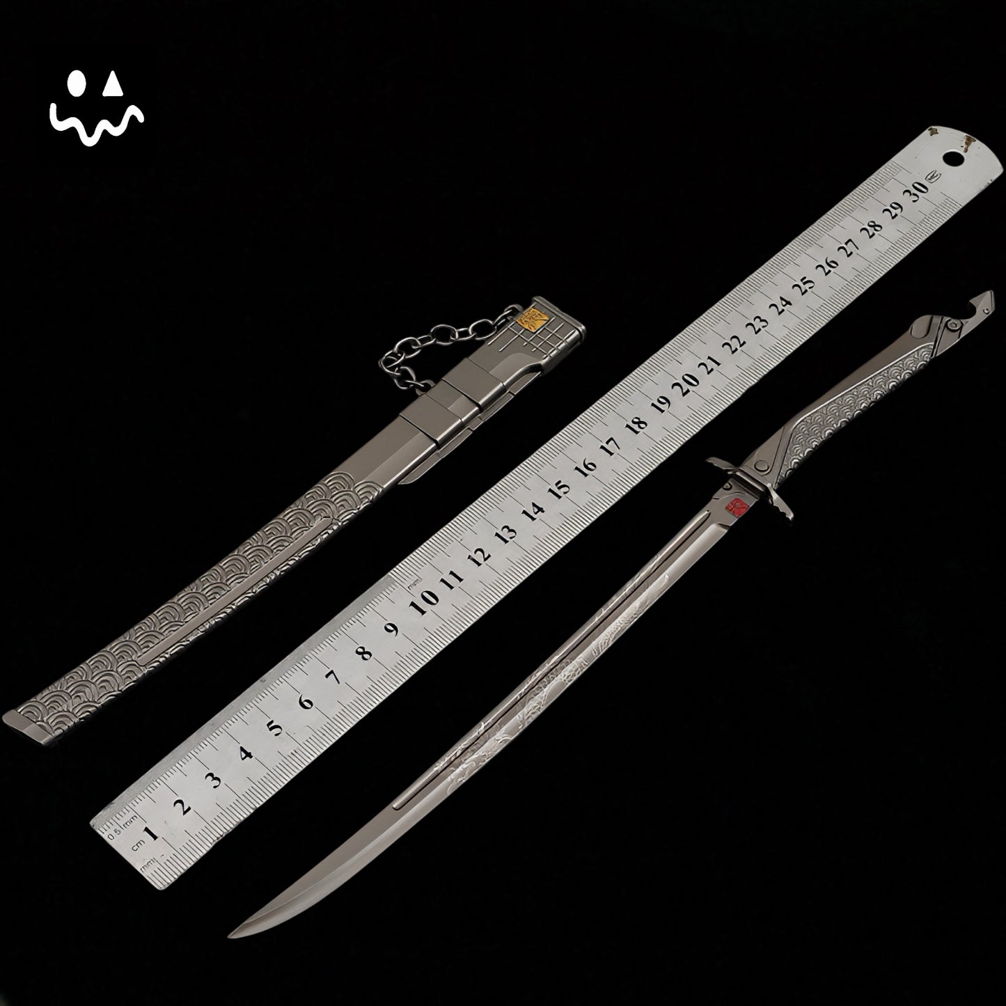 Arena Breakout 30CM/11.8" Game Embroidered Spring Blade Metal Prop