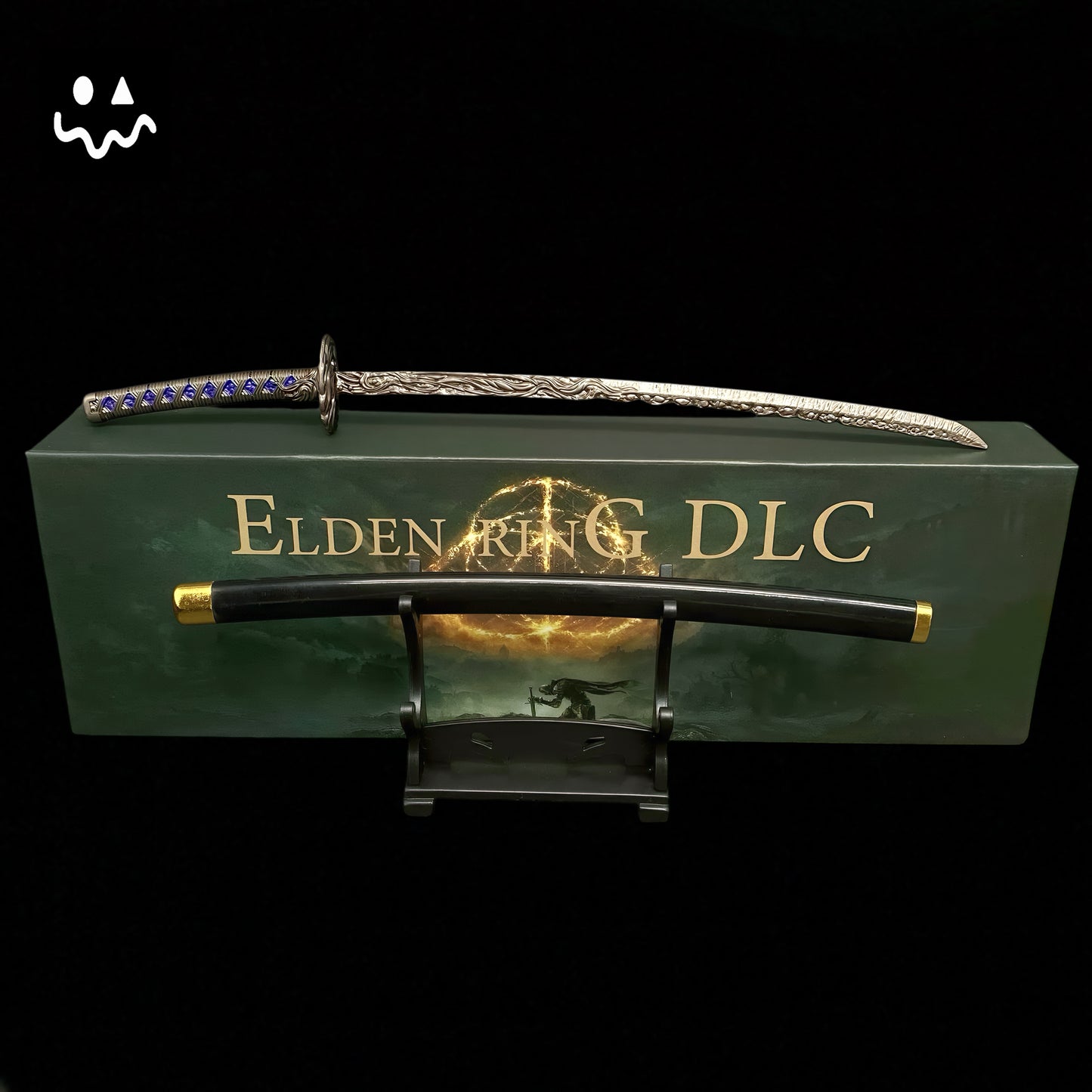 ER Star-Lined Katana Metal Replica Miniature With Gift Box