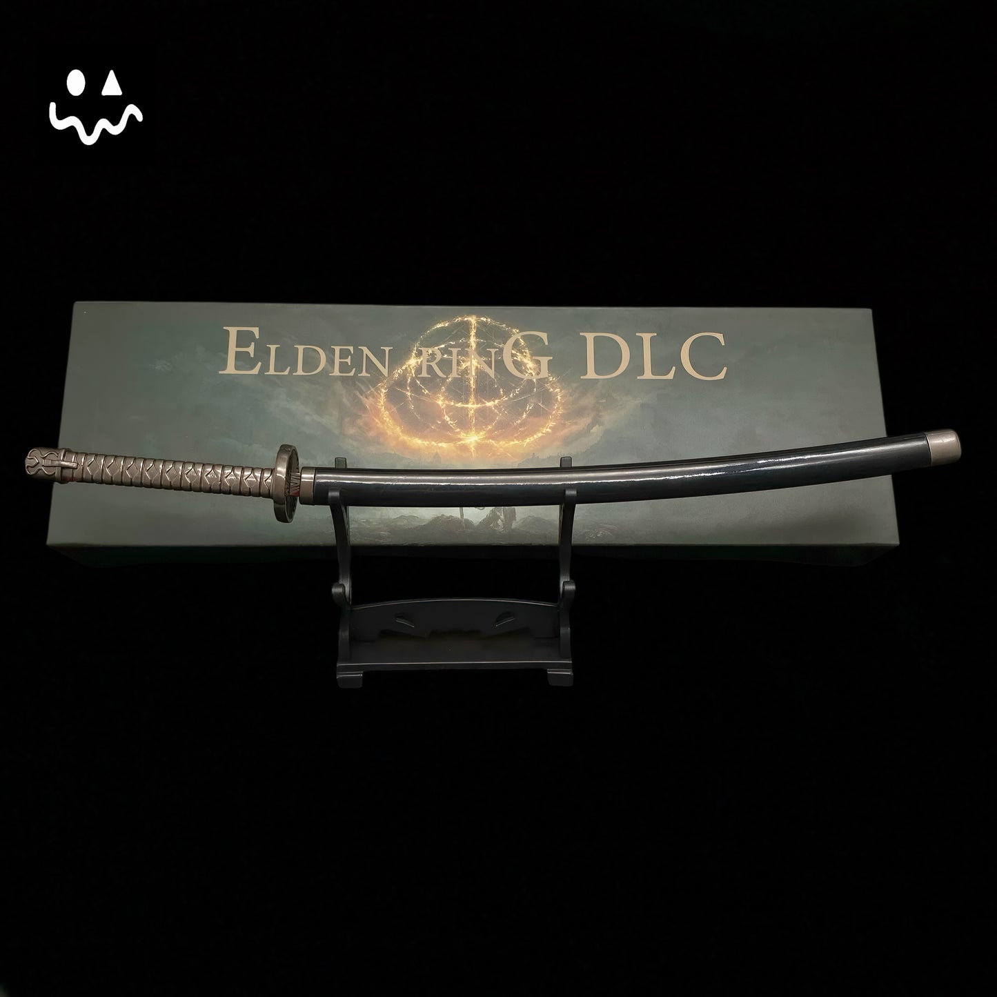 ER Star-Lined Katana Metal Replica Miniature With Gift Box