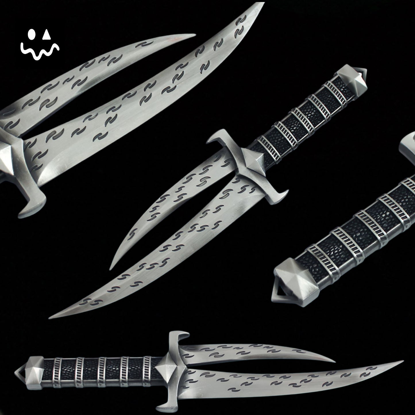 28CM/11" Escape from Tarkov Cultist knife Blunt Blade MetalDagger