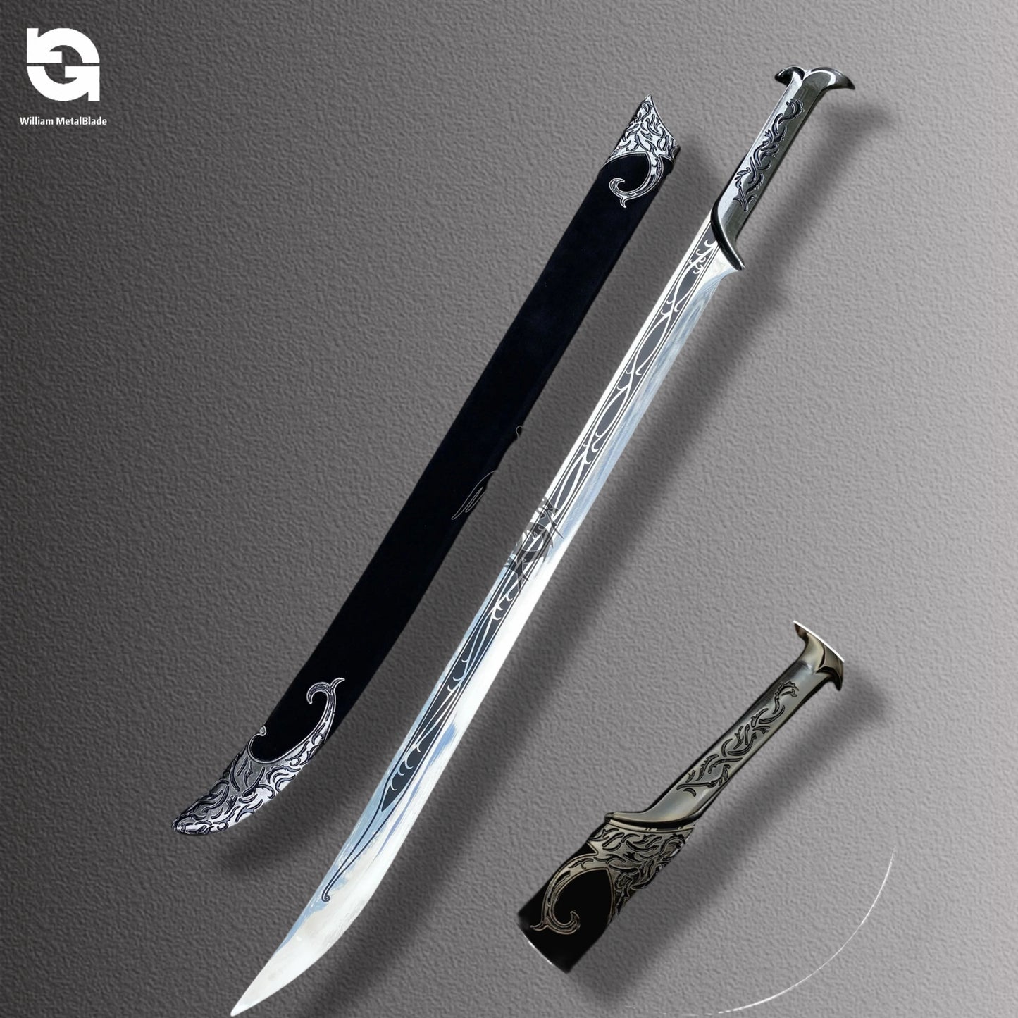 1:1 Life Size Thranduil's Elf King Sword Life-size Metal Replica