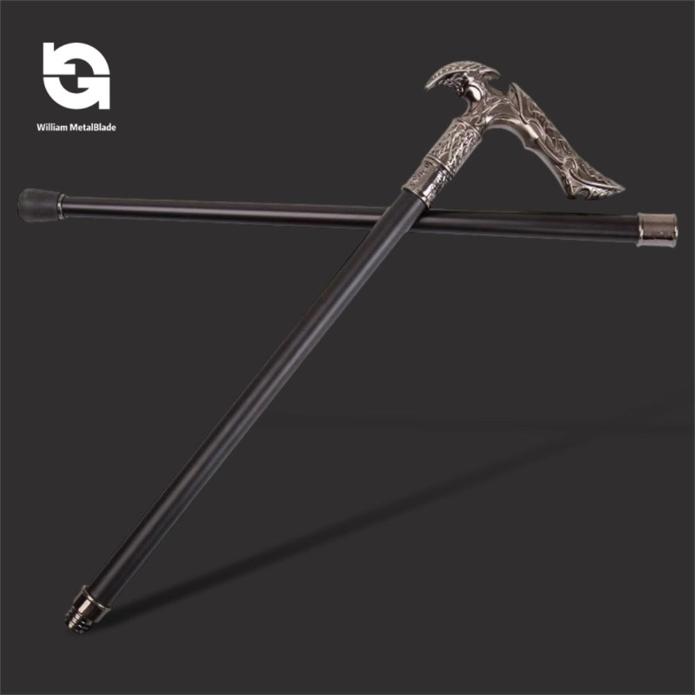 Vintage Gentleman Walking Canes Alloy Decorative Cosplay Canes