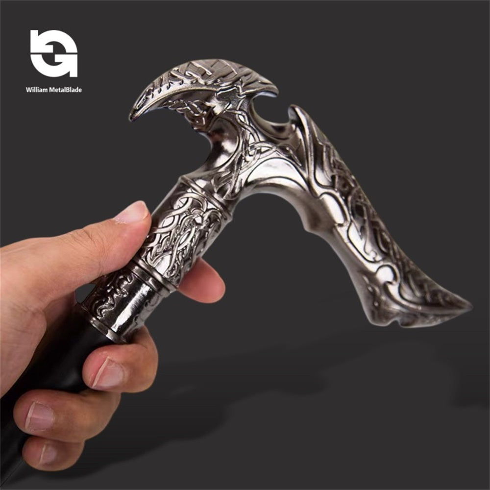 Vintage Gentleman Walking Canes Alloy Decorative Cosplay Canes