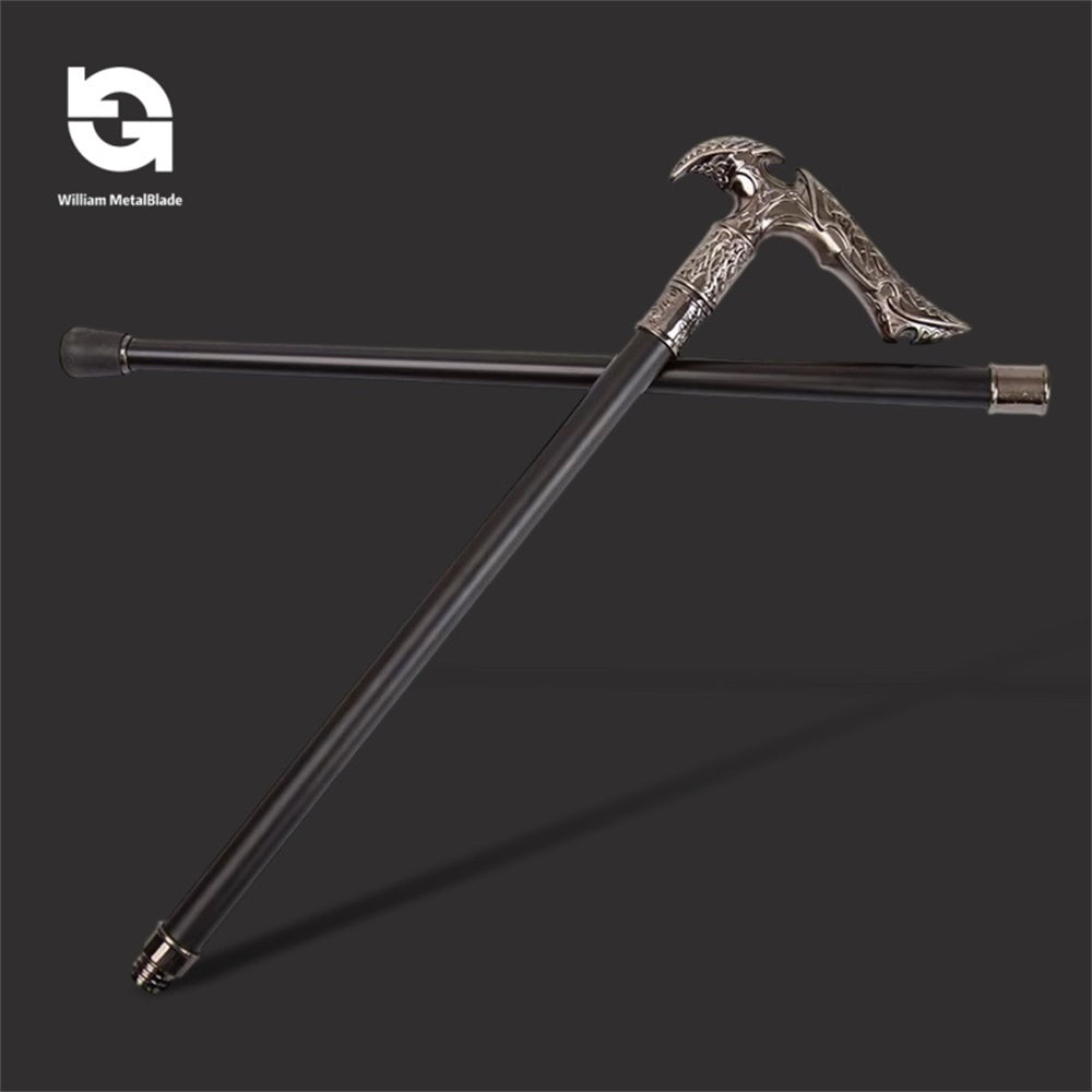 Vintage Gentleman Walking Canes Alloy Decorative Cosplay Canes