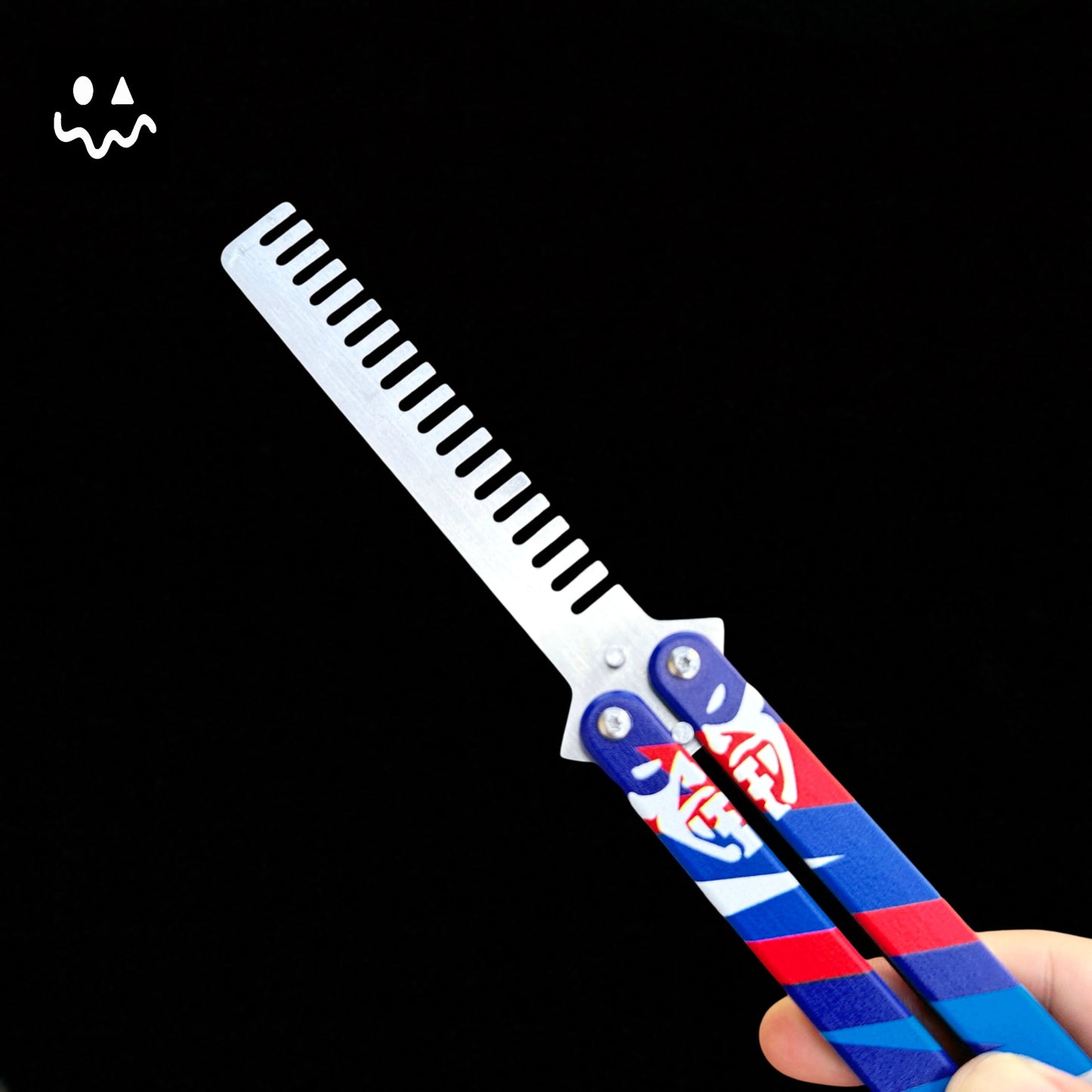 Stainless Steel Yoru Comb Balisong Butterfly Trainer Replica & Yoru Mask