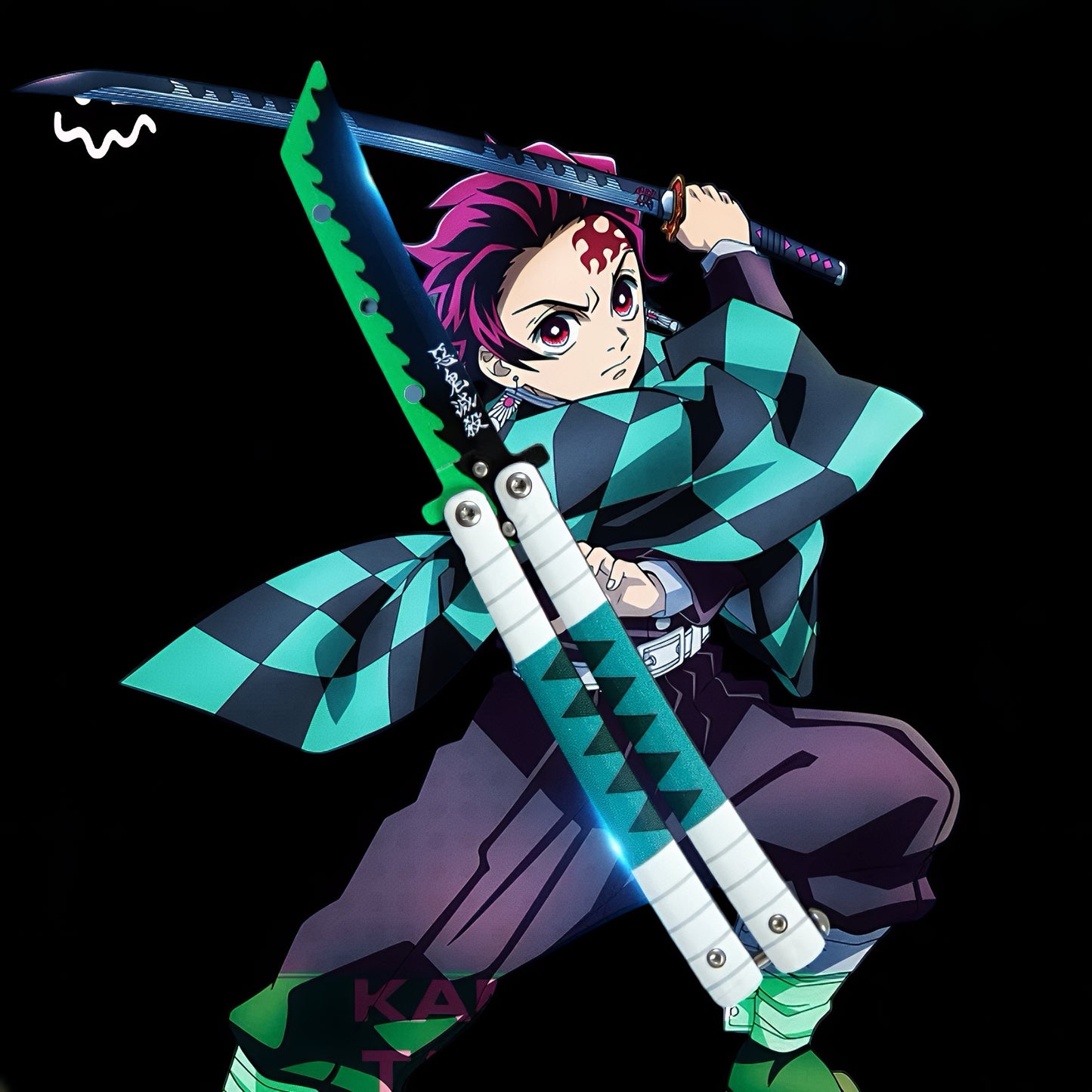 Demon Slayer Creative Butterfly Knife Training Knife