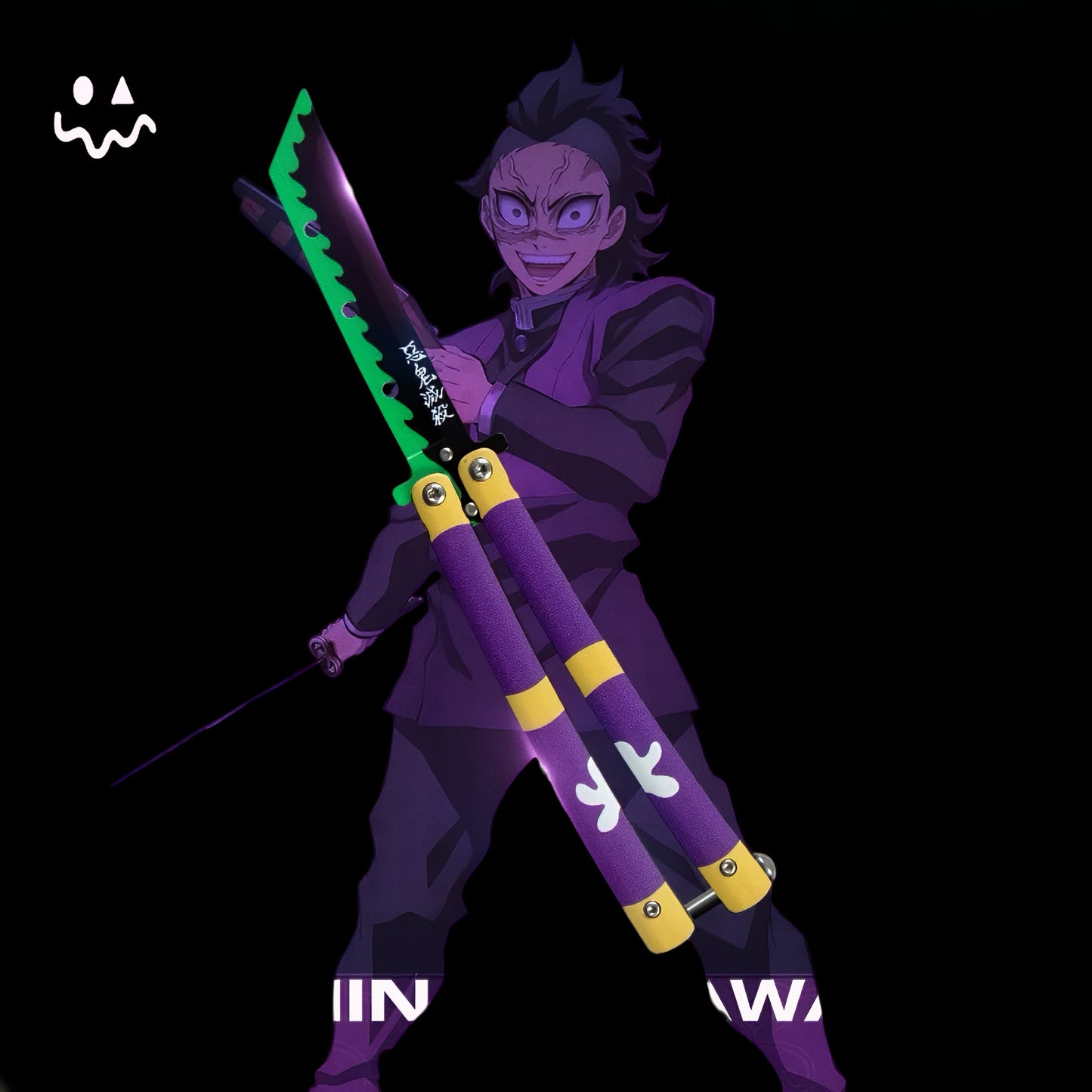 Demon Slayer Creative Butterfly Knife Training Knife