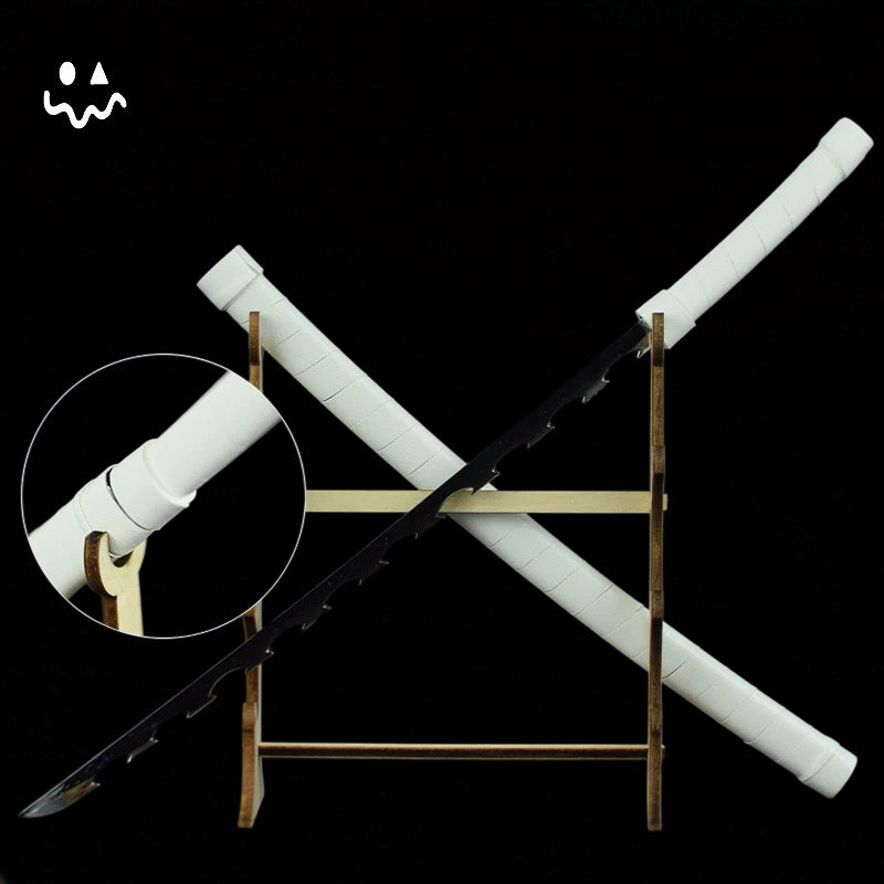 Metal Small Size Demon Killer Katanas Nichirin Swords Blunt Blade Room Decoration