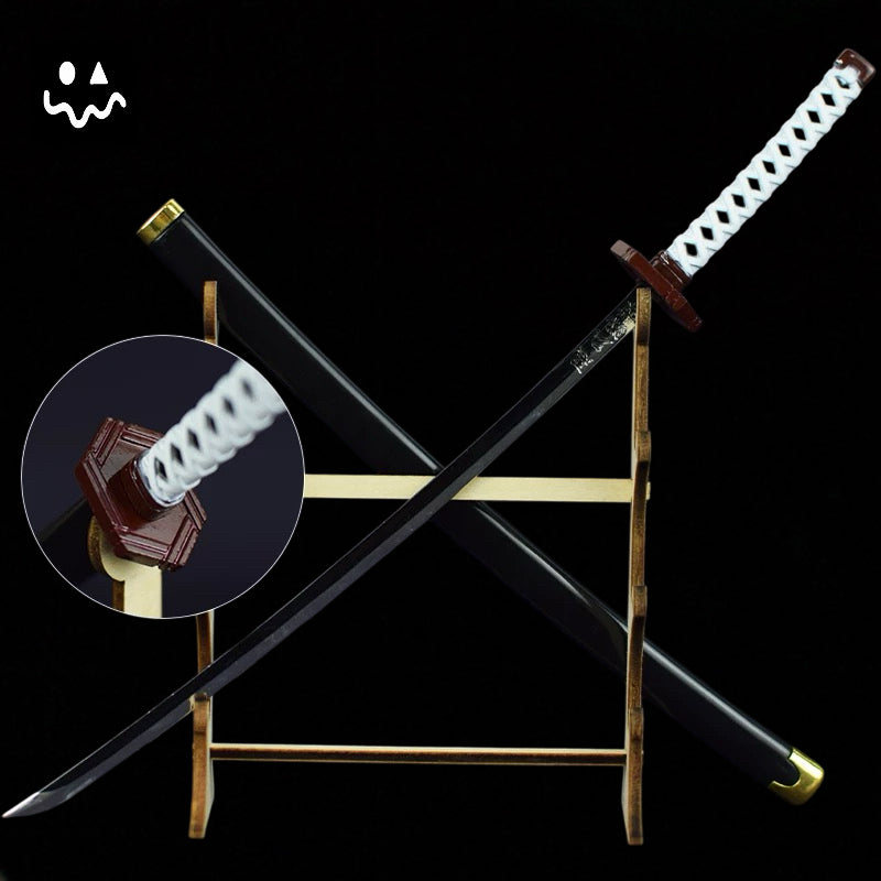Metal Small Size Demon Killer Katanas Nichirin Swords Blunt Blade Room Decoration