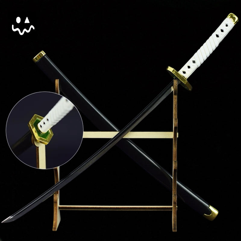 Metal Small Size Demon Killer Katanas Nichirin Swords Blunt Blade Room Decoration