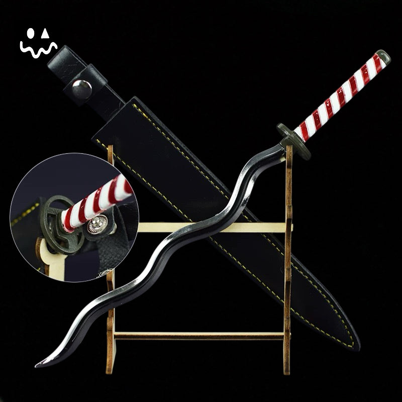 Metal Small Size Demon Killer Katanas Nichirin Swords Blunt Blade Room Decoration