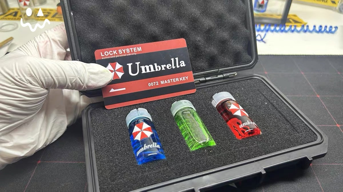 RE Virus samples With Umbrella Corporation Tool Box Set