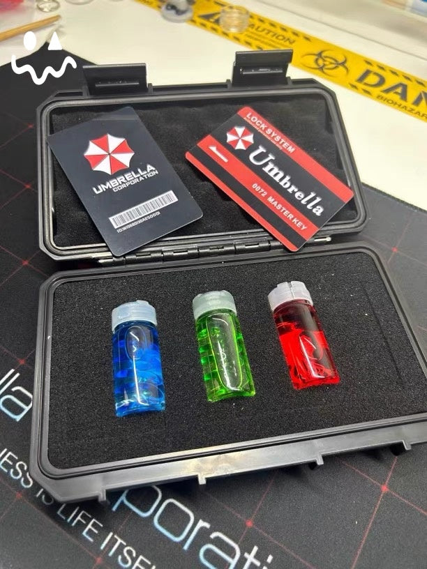 RE Virus samples With Umbrella Corporation Tool Box Set