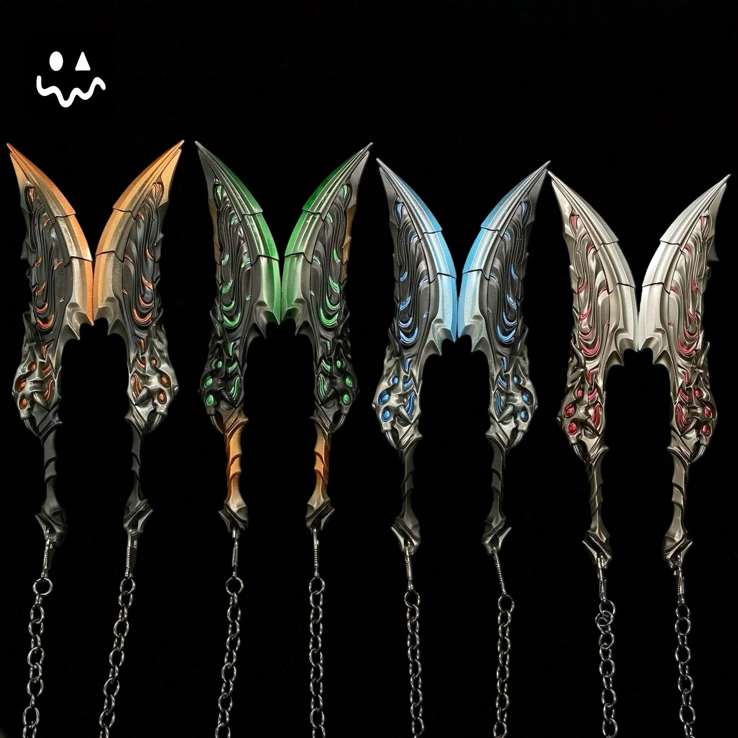 18.5CM/7.28'' Blades Of Primordia Metal Game Prop 4 Colors