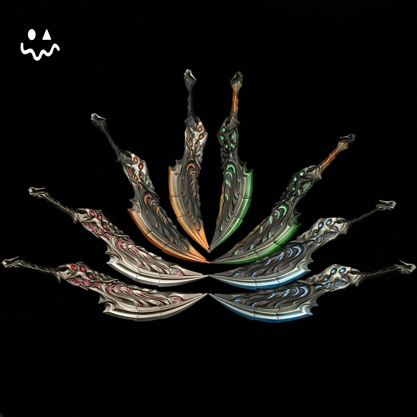 18.5CM/7.28'' Blades Of Primordia Metal Game Prop 4 Colors