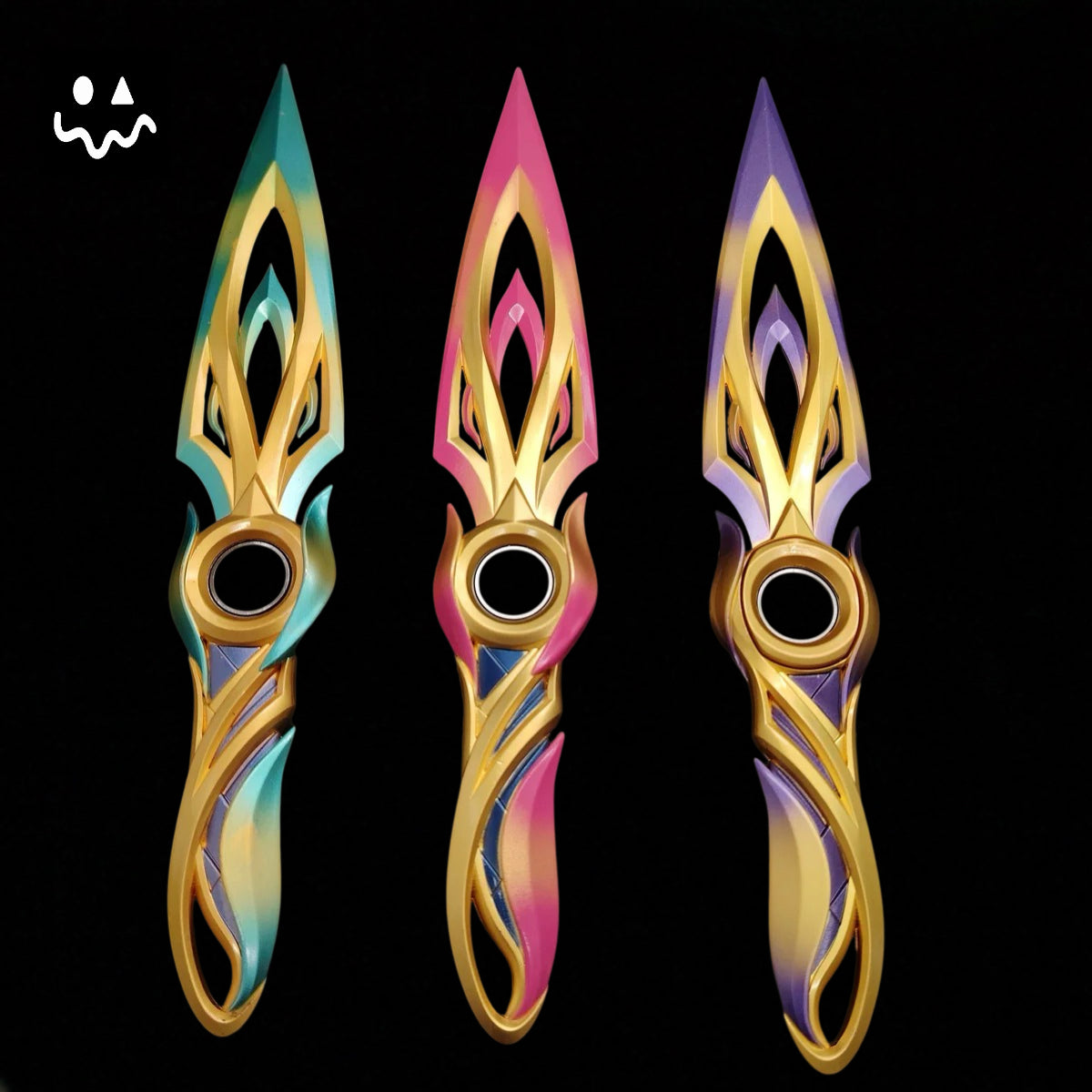 28CM/11" Metal Mystbloom Kunai Game Prop