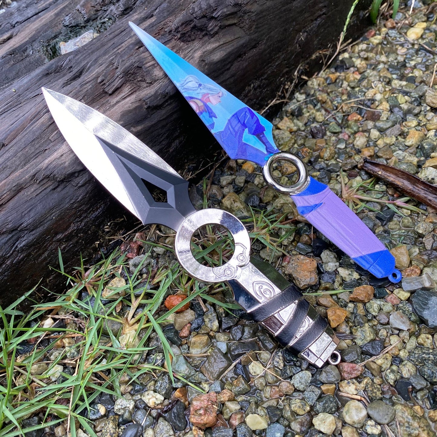 Metal Jett Throwing Knife Jett Kunai Tiny Dagger 2 In 1 Pack