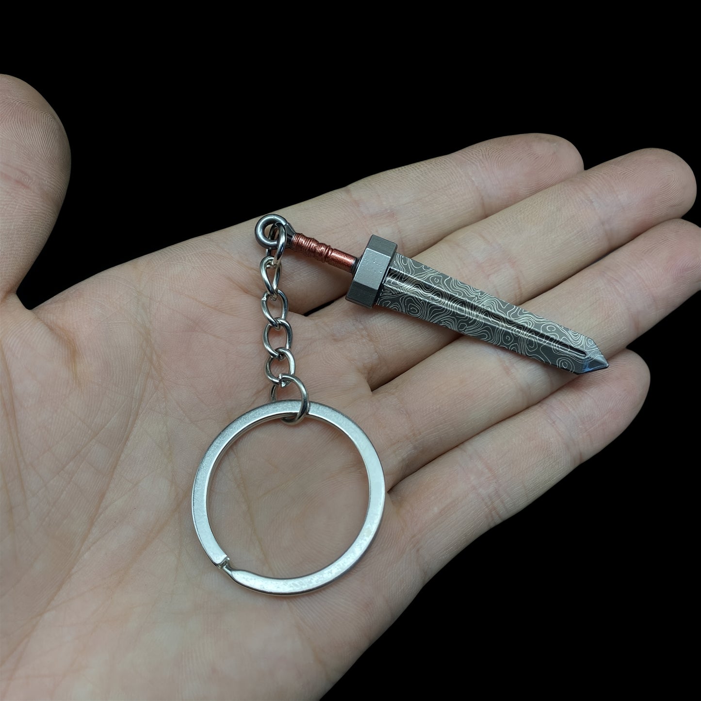 ER Game Sword Keychain 4 In 1 Pack Backpack Decor