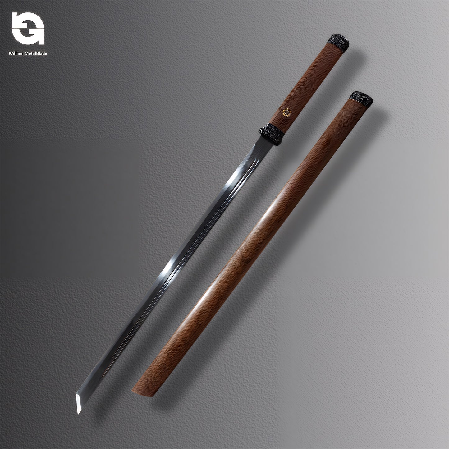 Chinese Longquan Sword Tang Sword High Manganese Steel Blunt Blade