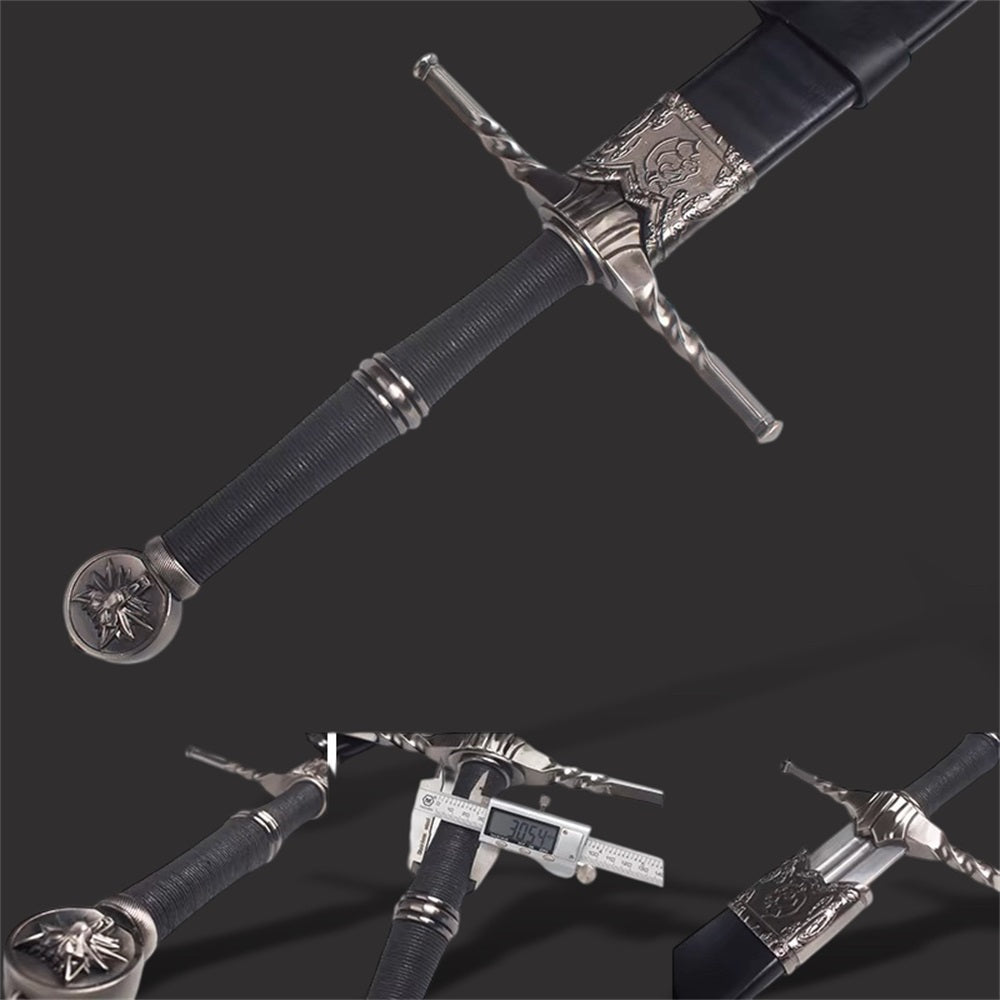 1:1 Life Size Geralt of Rivia's Aerondight Silver  Blunt Sword Replica 129CM/50.8"