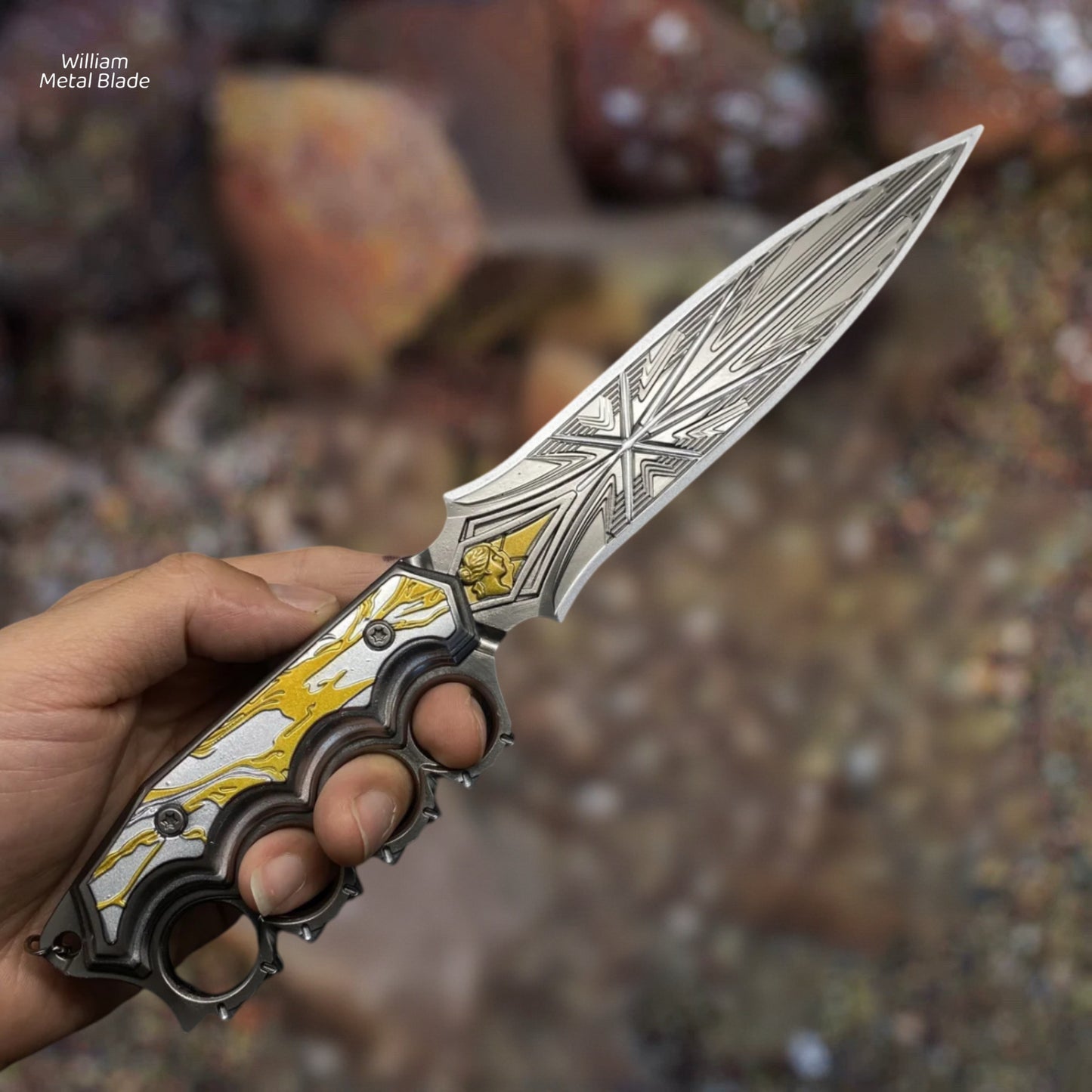 10.2"Arena Breakout Nights Judgement Blunt Blade Dagger Knife
