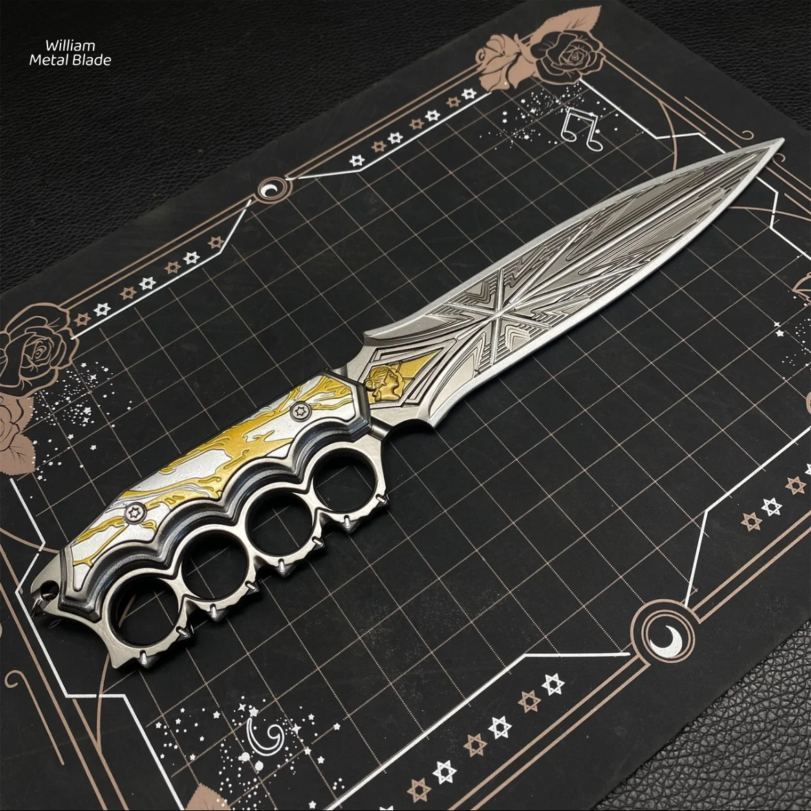 10.2"Arena Breakout Nights Judgement Blunt Blade Dagger Knife