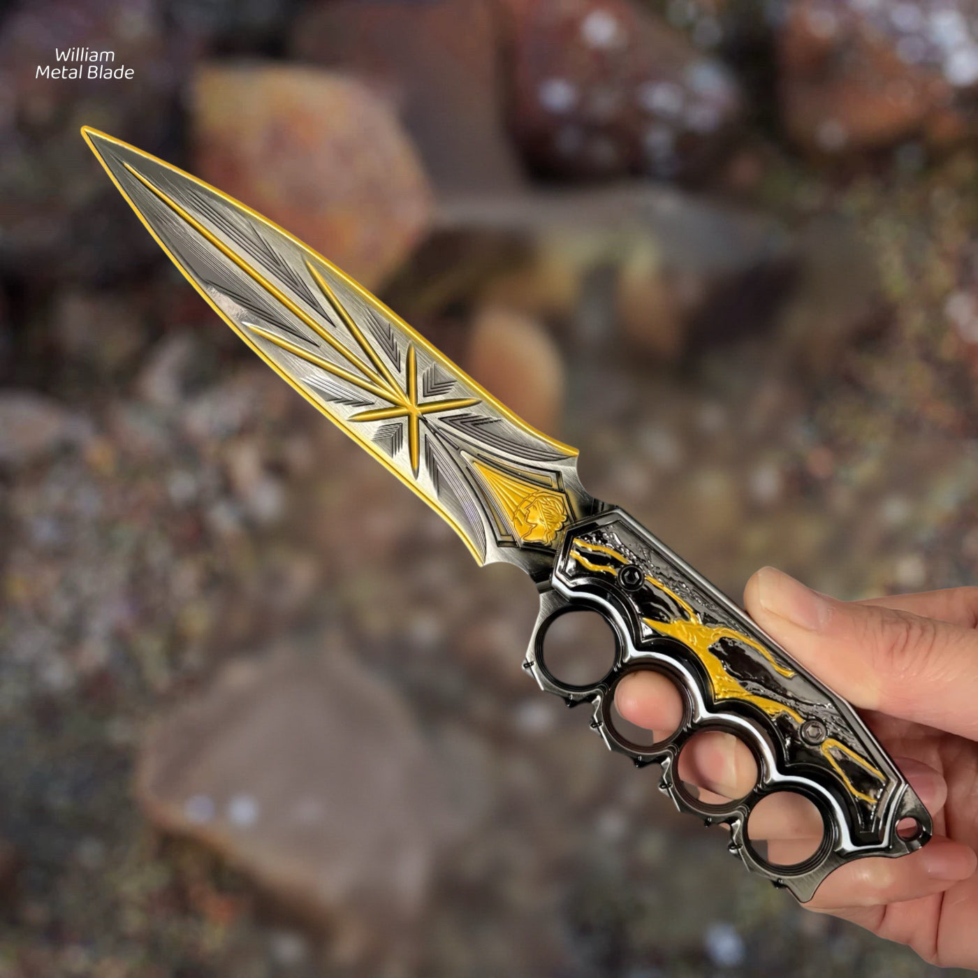 10.2"Arena Breakout Nights Judgement Blunt Blade Dagger Knife