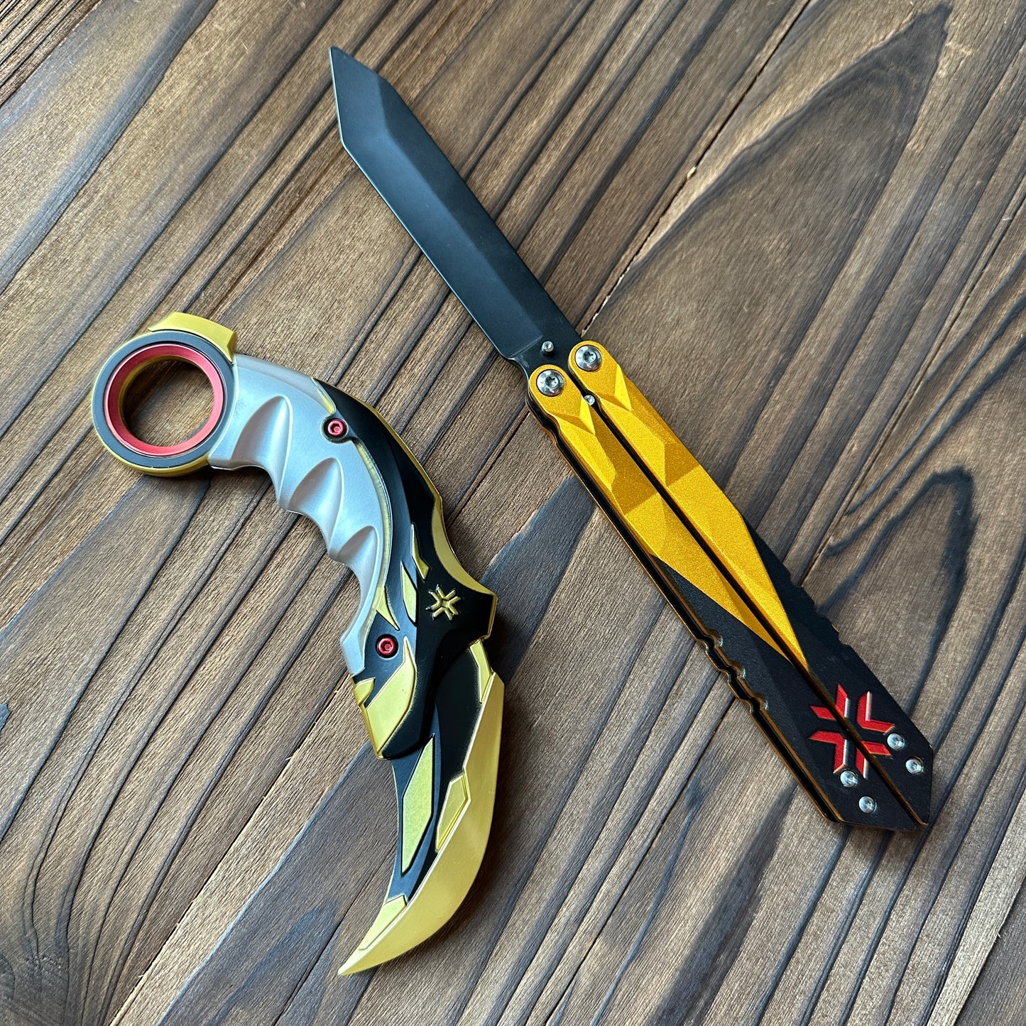 Metal Champion Karambit Blunt Blade Trainer Cosplay Prop