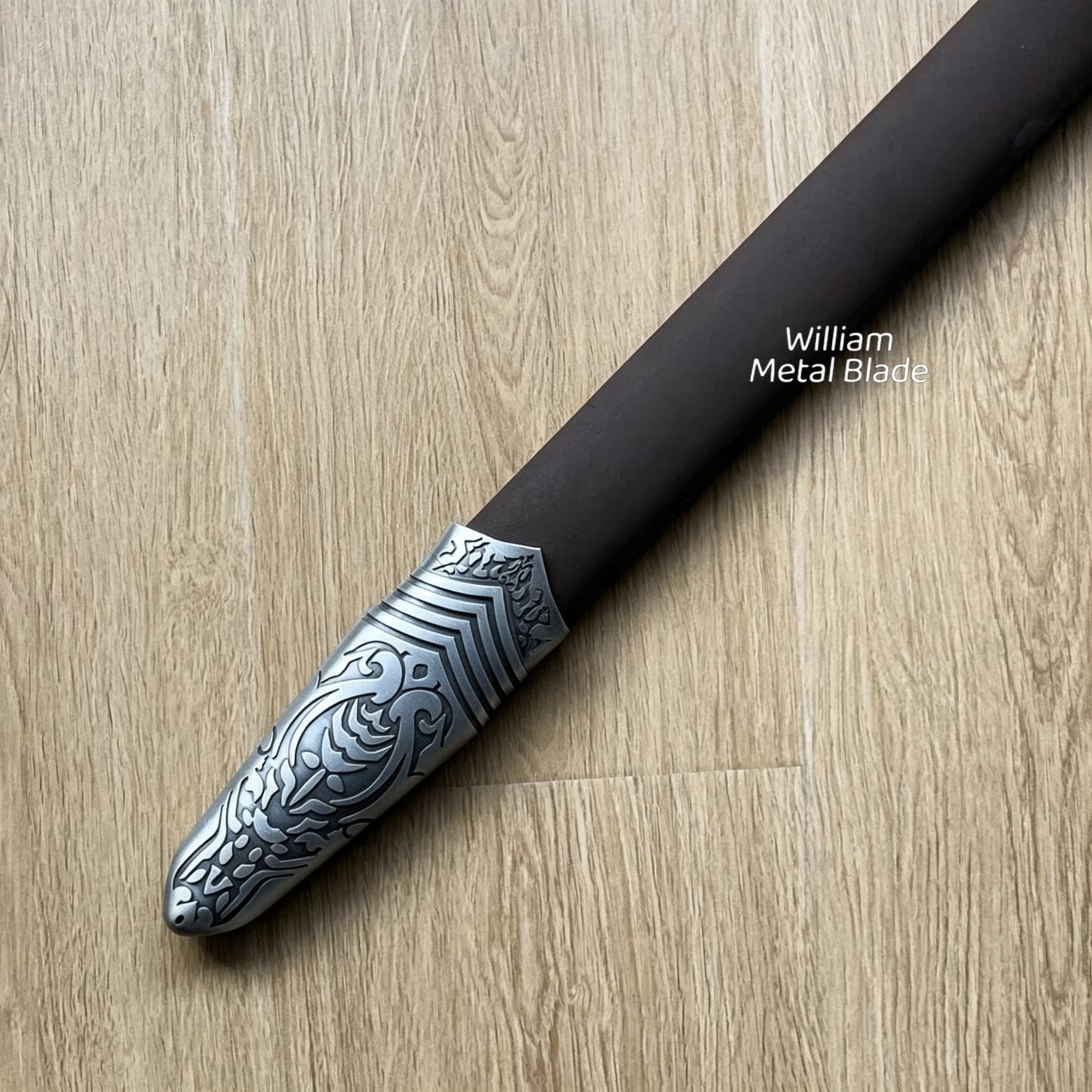 112CM/44.1" Oblivion Remastered Game Silver Longsword Blunt Metal Replica