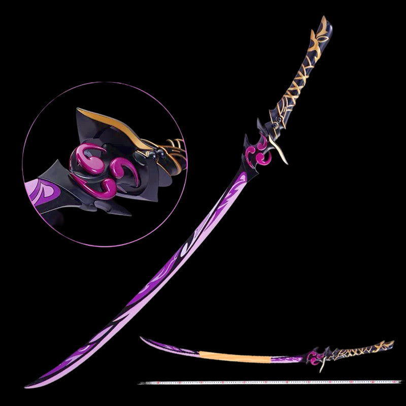 1:1 Raiden Shogun's Electro Sword Metal Prop