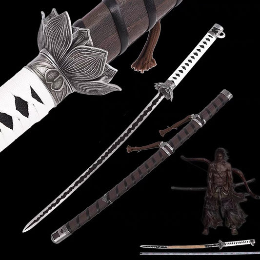 1:1 Size White Lotus Sword Genichiro Ashina Mortal Blade Katana