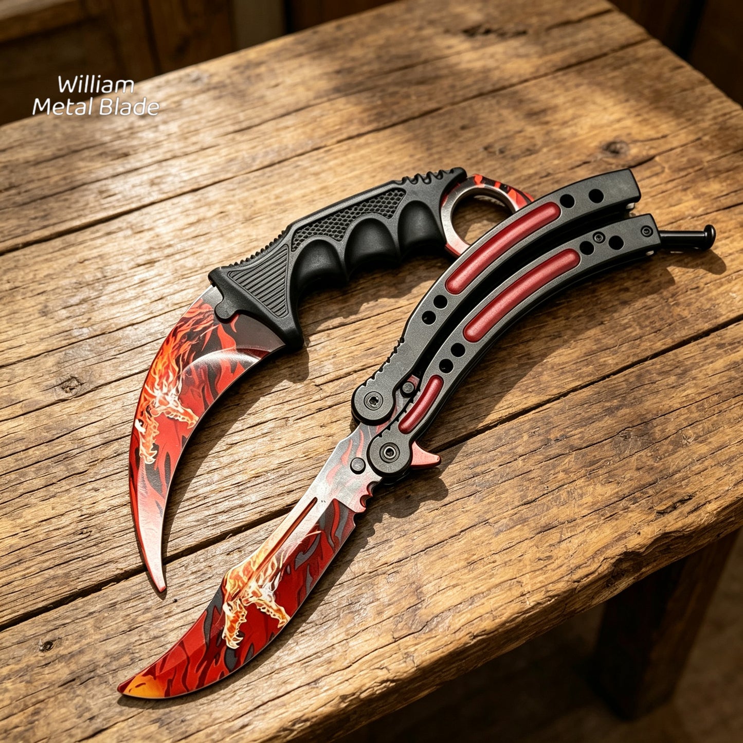 12 In 1 CSGO Hot Balisong & Karambit Combination