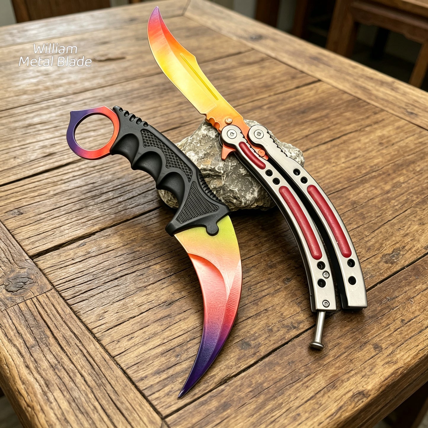 12 In 1 CSGO Hot Balisong & Karambit Combination