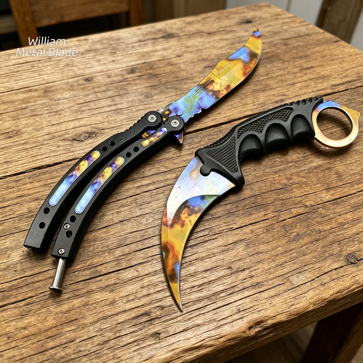 12 In 1 CSGO Hot Balisong & Karambit Combination
