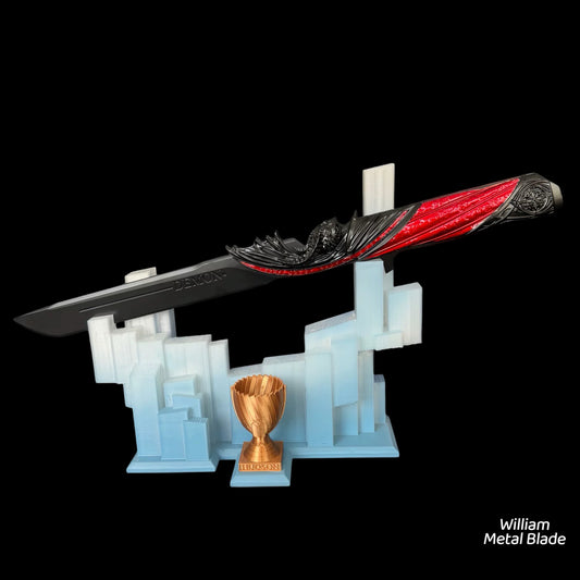 13.7" Delta Force Red Dark Star Blade Metal Replica