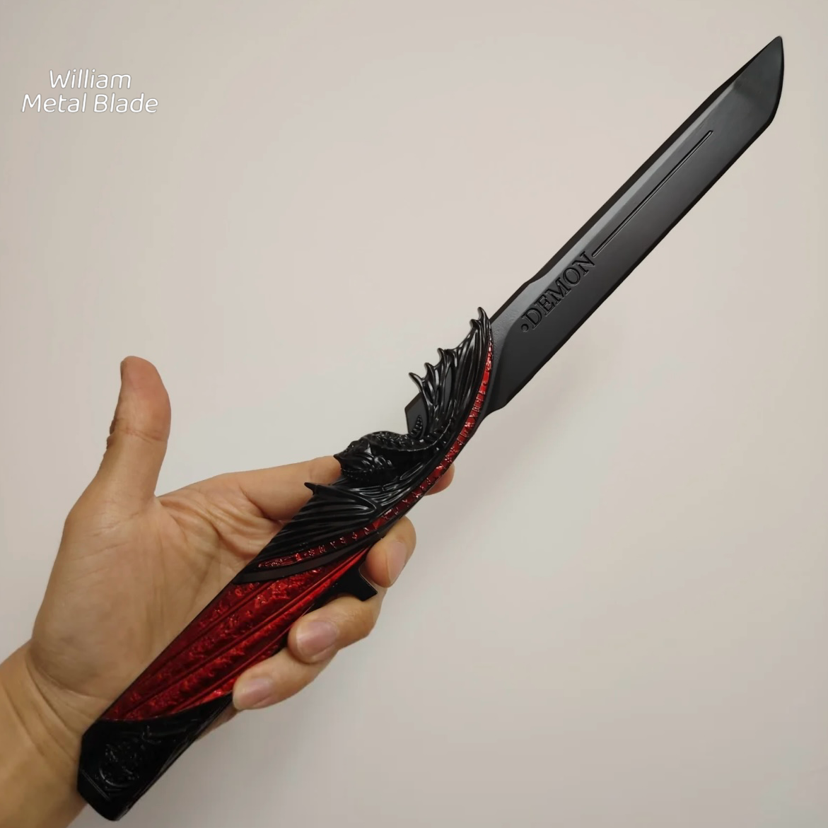 13.7" Delta Force Red Dark Star Blade Metal Replica