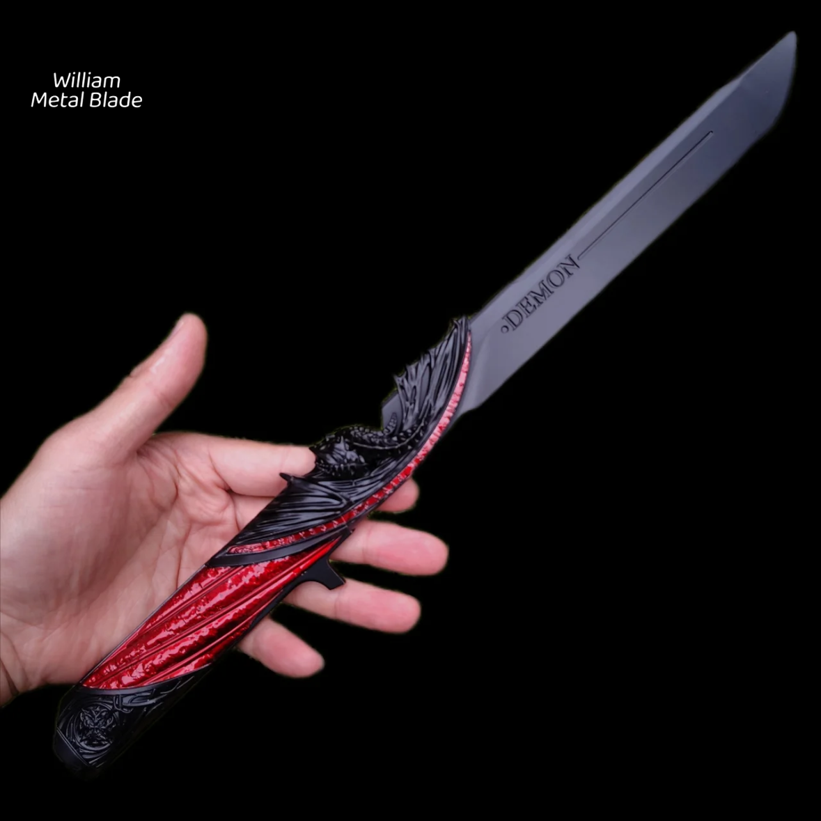 13.7" Delta Force Red Dark Star Blade Metal Replica