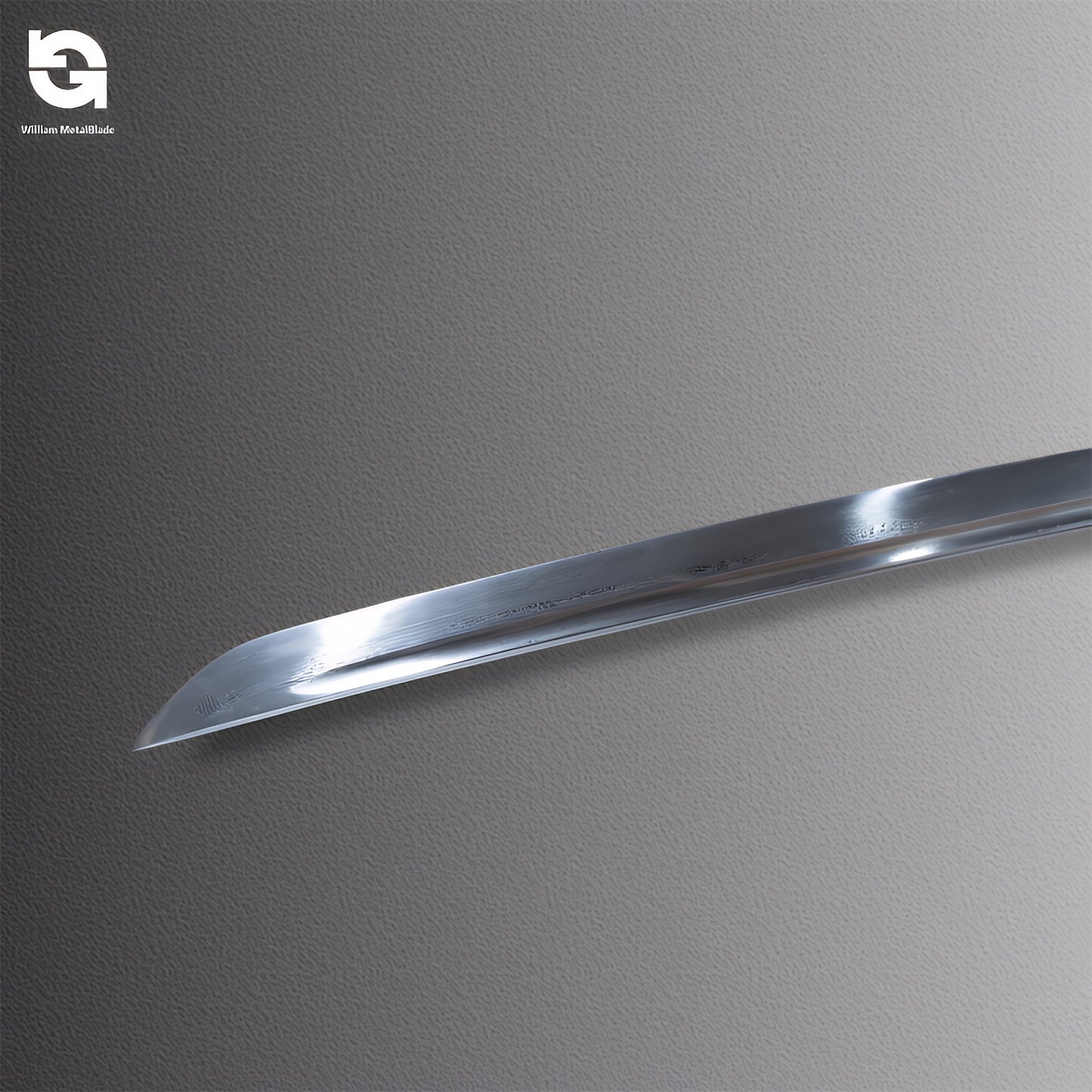 Chinese Longquan Sword Pattern Steel Blunt Blade Katana Decoration