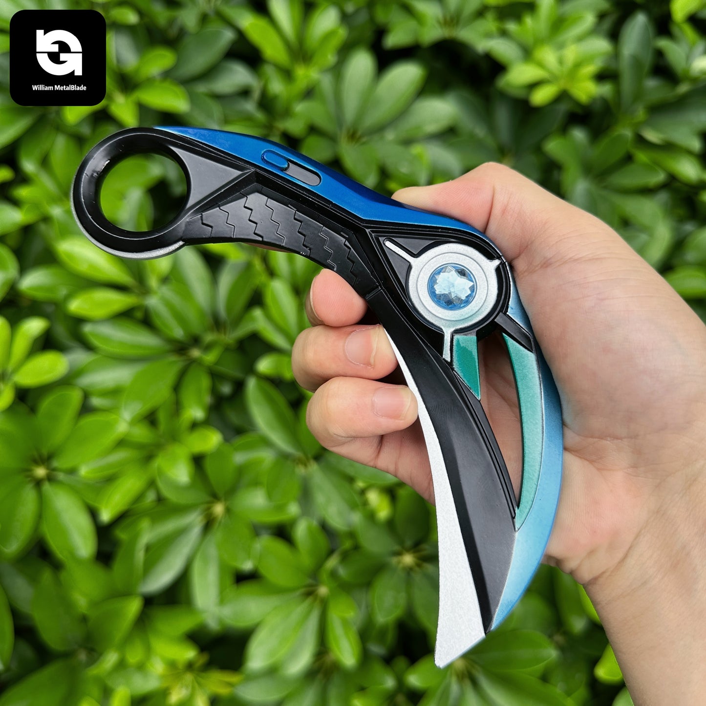 16.5CM/6.4'' Metal Luminous Ion Karambit Replica