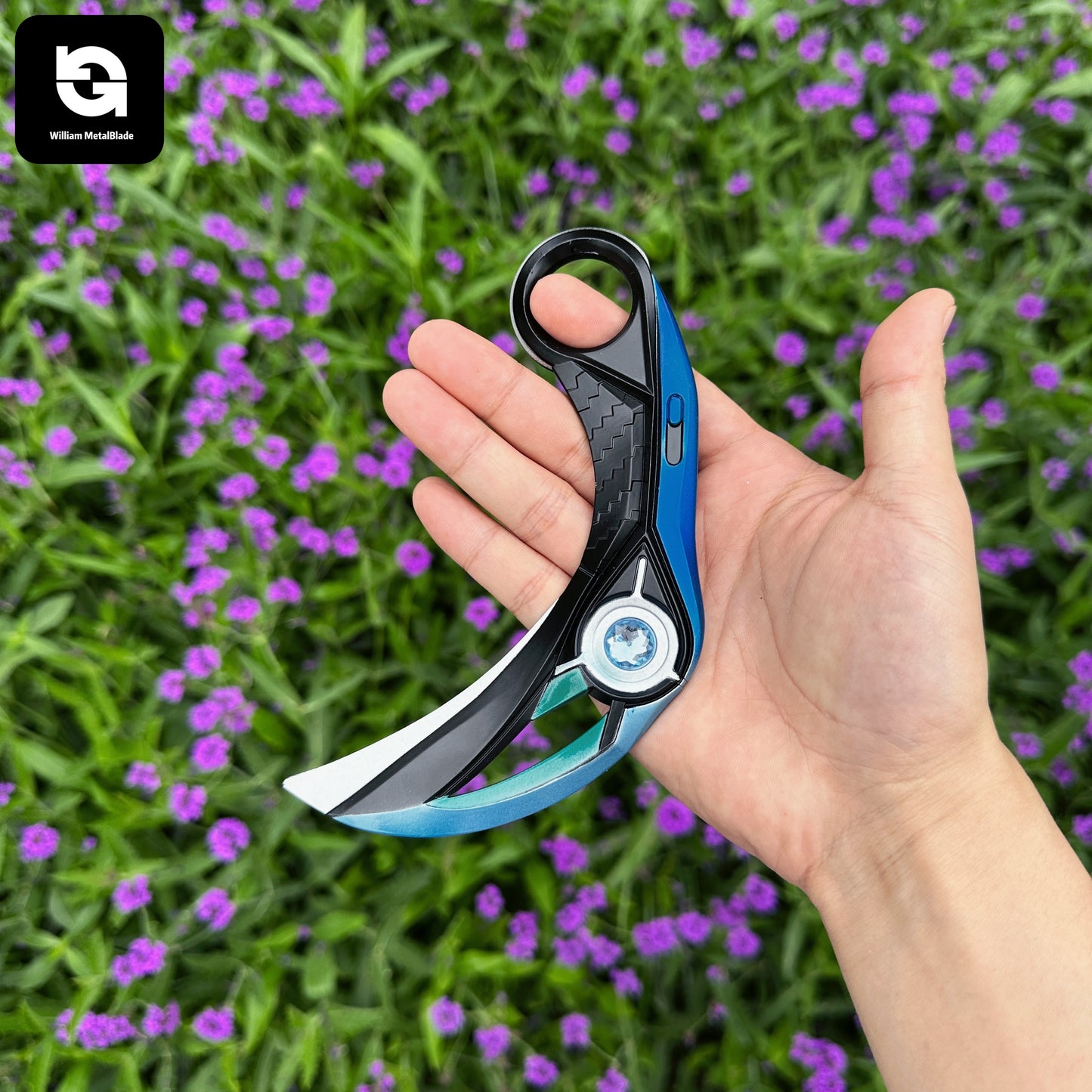 16.5CM/6.4'' Metal Luminous Ion Karambit Replica