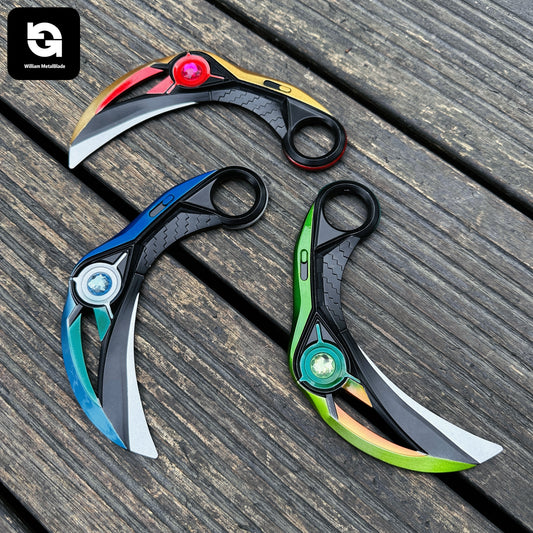 16.5CM/6.4'' Metal Luminous Ion Karambit Replica